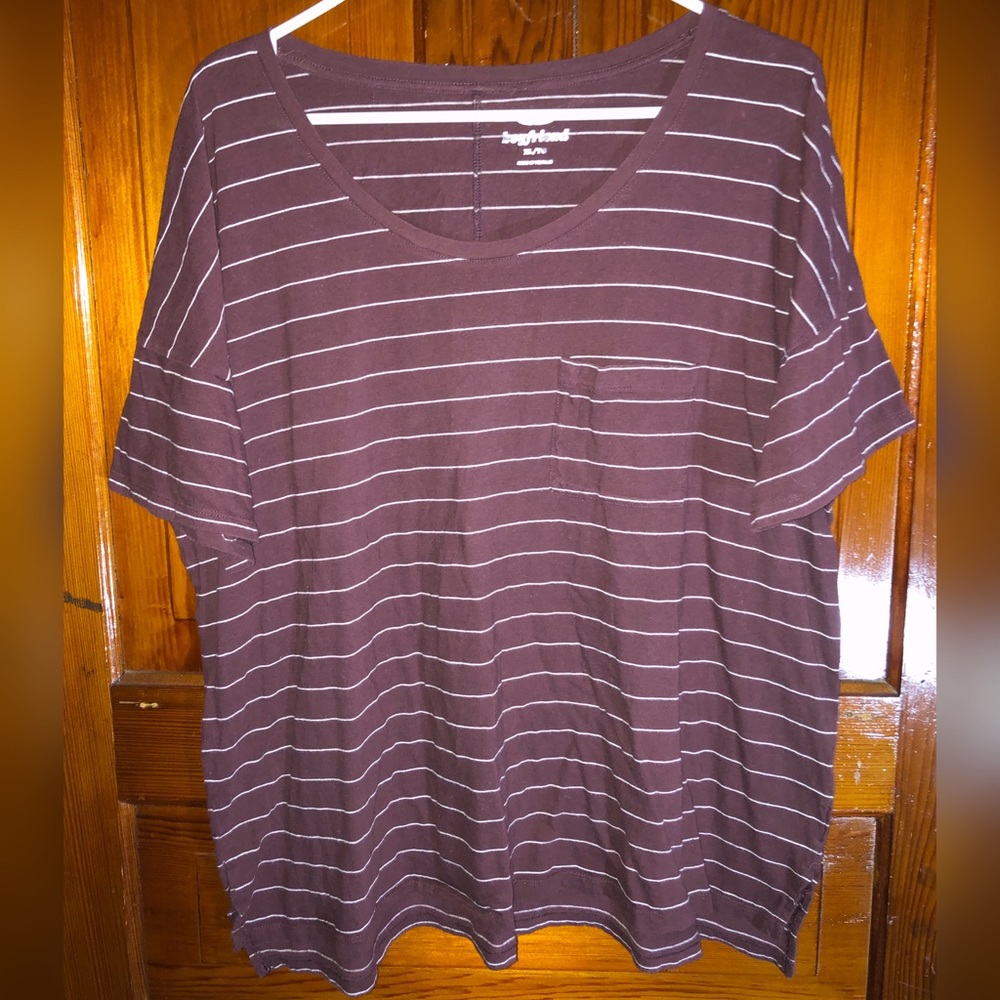 🍄old navy purple high low scoop neck tshirt 🍇